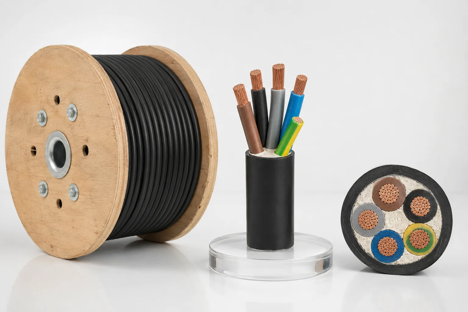 N2XH FR3 and RZ1 UNF halogen-free power cable construction