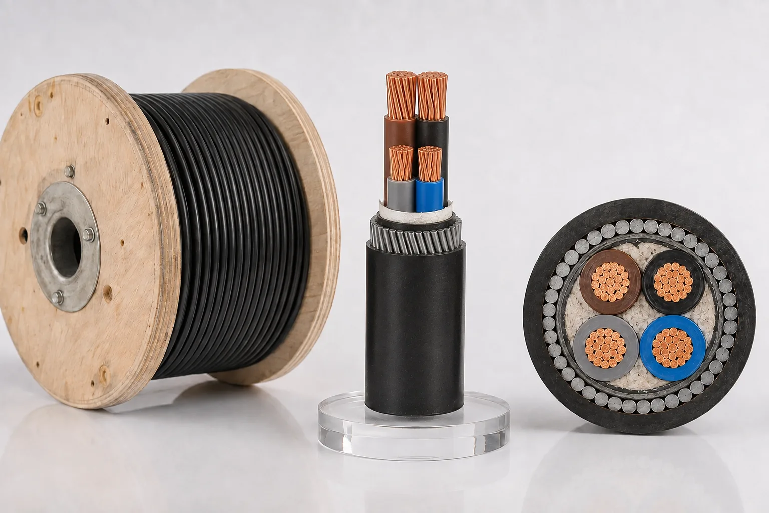 0.6/1kV XLPE SWA PVC armoured power cable with construction cross-section